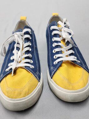 Skicks West Virginia Mountaineers Mens Size 12 Canvas Sneakers Navy Blue WVU